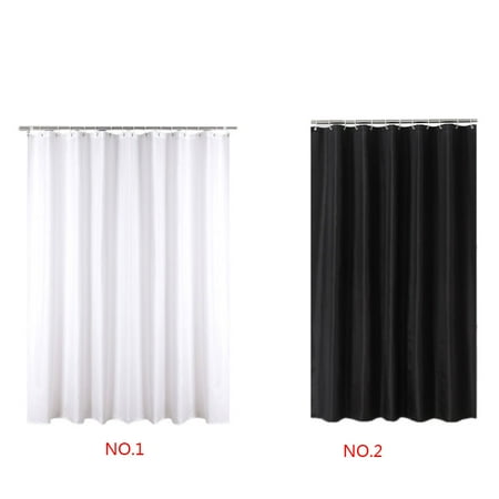 Shower Curtain Pure Color Waterproof Spa Bathroom Anti Mold Thick Plain Black 240 200cm 94 79 Inch Canada Shower Curtain Pure Color, 94 Shower Curtain