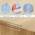 thumbnail image 4 of Scheam 6.6 Ft Edge Safety Bumper and 4 L Shaped Soft Corners Set,Clear Corner Protector Adhesive Tape,Furniture Corner Guards,Sharp Corner Protectors Covers,for Cabinet Table Crib Proofing, 4 of 7