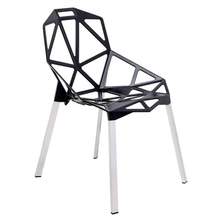 Pastel Painted Chair - LeisureMod 3D Dalton Painted Iron Dining Chair