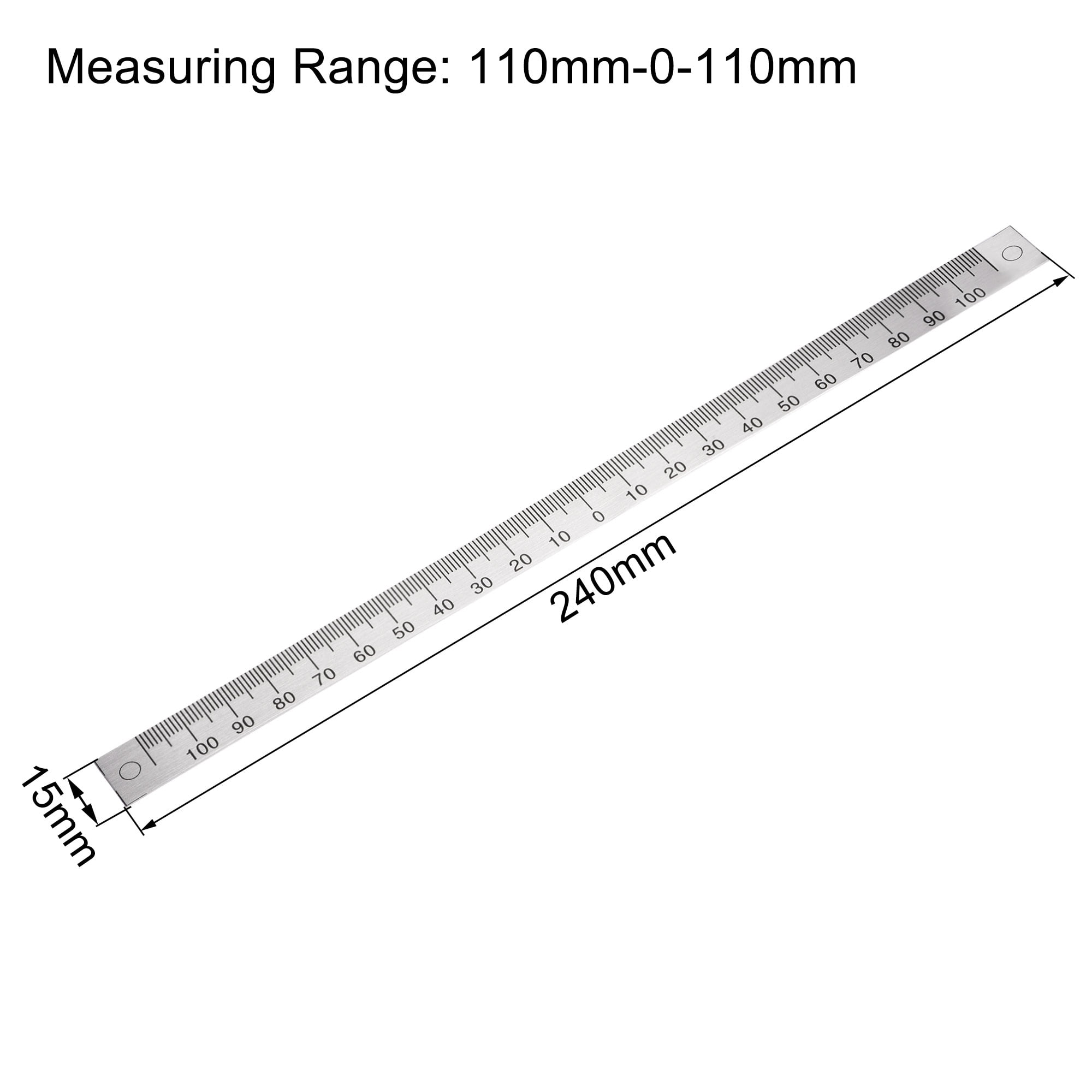center finding ruler 110mm 0 110mm table sticky adhesive tape measure aluminum track ruler from the middle walmart com