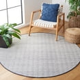 thumbnail image 2 of SAFAVIEH Vermont Zavia Chevron Area Rug, Navy/Ivory, 6' x 6' Round, 2 of 8