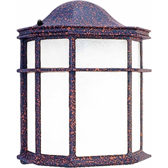 Volume Lighting V6879 Energy Saving Outdoor 2 Light 10" Height Outdoor Wall Sconce - Rust