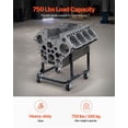 thumbnail image 3 of 750 LBS Capacity Engine Stand with Swivel Casters - Heavy-Duty Steel Motor Hoist Dolly for Mechanics, 3 of 11