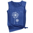 thumbnail image 4 of ZXSXSY Women Dandelion Printed Crew Neck Sleeveless Casual Tank Top, 4 of 6
