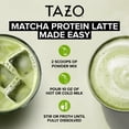 thumbnail image 4 of TAZO Protein Matcha Latte Powder with Whey Protein Isolate, 8oz Pouch, 8 Servings, 4 of 10
