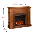 thumbnail image 3 of SEI Furniture Belleview Electric Media Fireplace in Sienna, 3 of 4