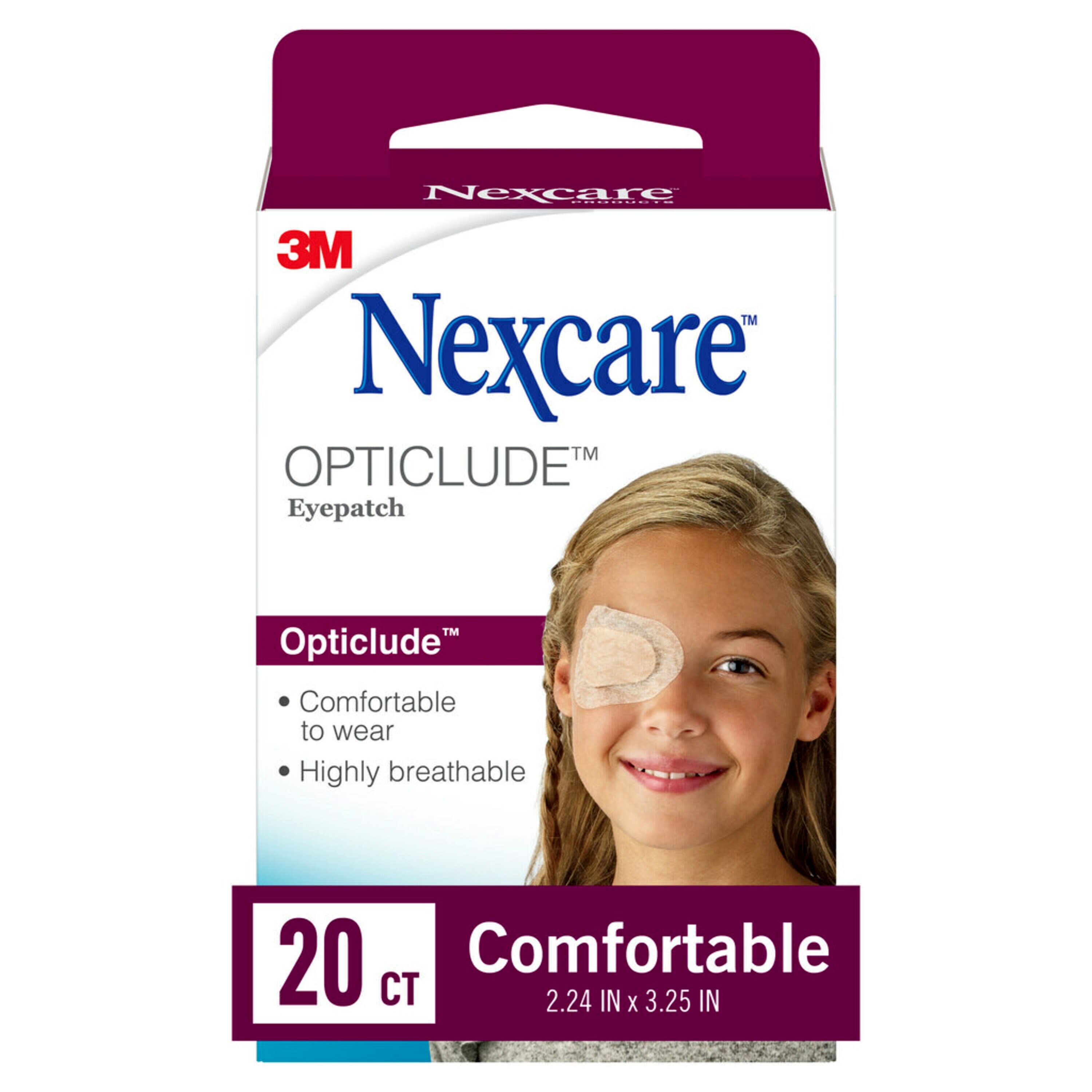 Nexcare Opticlude Comfort Eye Patch, Nude, Breathable, 20 Count - image 3 of 8
