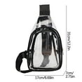 thumbnail image 3 of Byujiro Fashionable Transparent Crossbody Bag for Men and Women with Large Capacity PVC Waterproof Chest Fanny Pack, 3 of 3