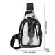 thumbnail image 3 of Transparent Pvc Jelly Chest Bag Large Capacity Waterproof Crossbody Sling Mochila for Swimming Beach Festival Essentials, Ukhbmc, 3 of 8