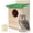 green, variant on Screech Owl House, Owl Bird Box Large Handmade Wooden Circular Opening Screech Box for Outside with Mounting Screws and A Bag of Wood Shavings, Easy Assembly Required (Green, 9" x 14.5")