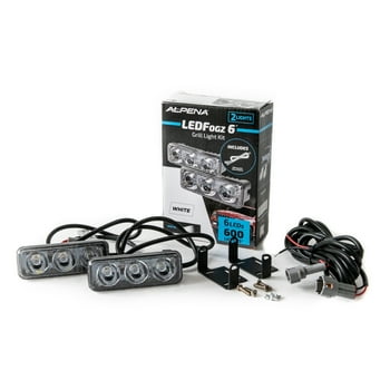 Alpena LEDFogz 6 LED Driving Lights 2 Pack, 12V, Model 77630, Universal Make for Cars, Trucks, SUVs
