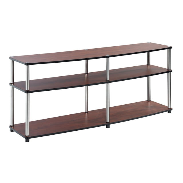 Convenience Concepts Designs2Go 60" 3 Tier TV Stand in Cherry