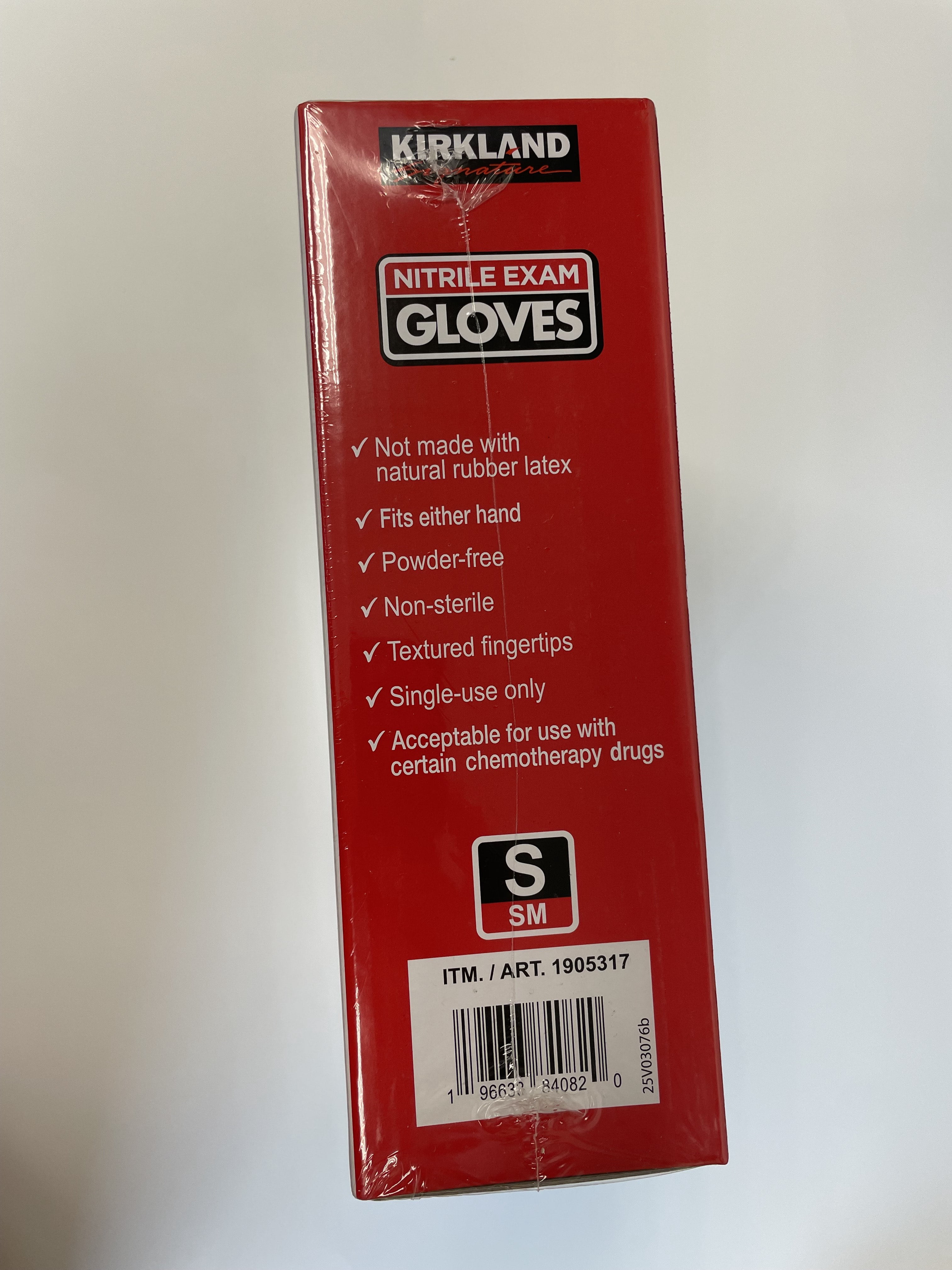 Small Kirkland Signature Latex Free Nitrile Exam Gloves, 400-count