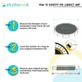 thumbnail image 2 of SkyBound Premium Trampoline Replacement Mat with 96 V-Rings & 161" Wide (Fits 15ft Diameter Frame & 6.5" Springs) W/SunGuard Protection, 2 of 7