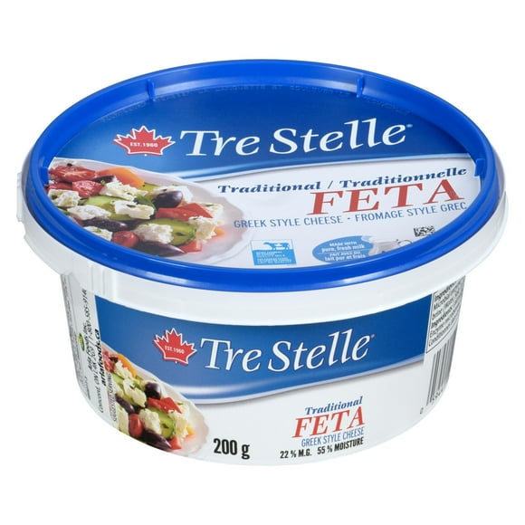 Fromage feta traditionnel de Tre Stelle 200 g