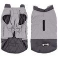 thumbnail image 1 of Abrigo impermeable para perros, chaleco cálido de invierno, ropa para perros a prueba de viento, chaleco de disfraz, ropa para mascotas para perros con orificio para arnés (gris) Rojo Verde RV1016-0124252FYD, 1 of 5