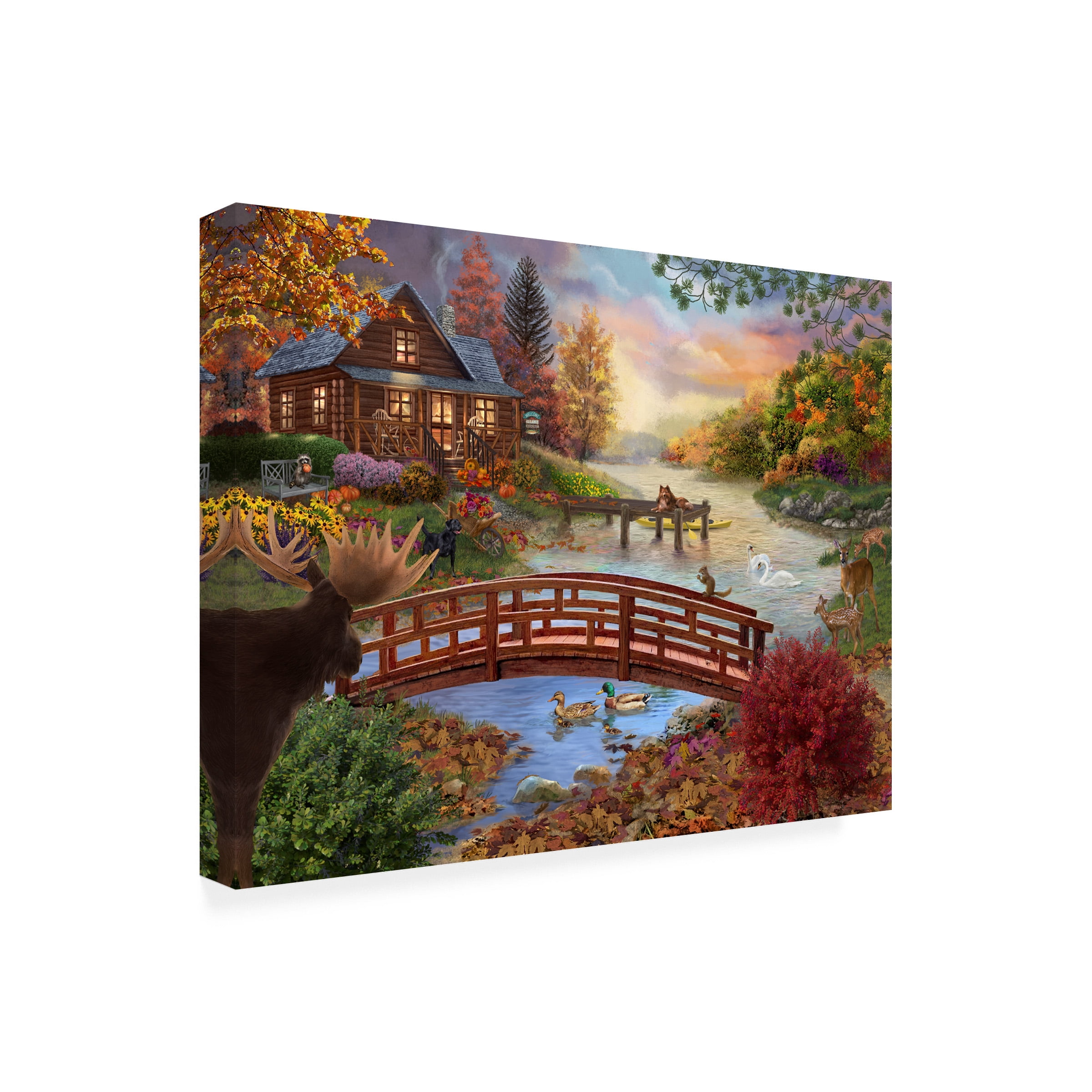 Bigelow Illustrations 'Autumn Evening' Canvas Art