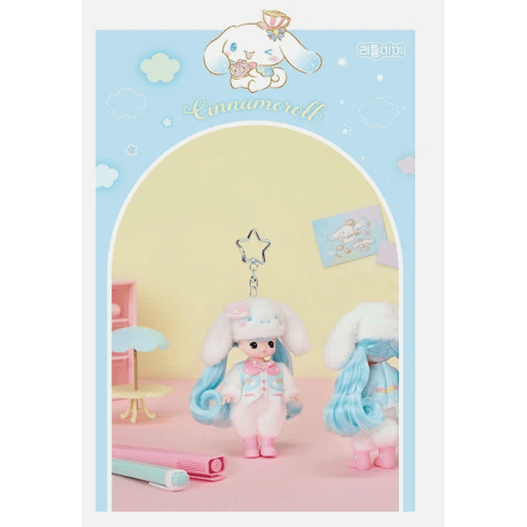 Sanrio Characters x Little Mimi Plush Doll Keychain CINNAMOROLL