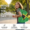 thumbnail image 4 of Bulopur Jamaica Flag Kids School Backpack Set 4 Pcs Breathable Lightweight Kids School Bag with Lunch Box, Pencil Case and Water Bottle Cover for Kids, 4 of 7