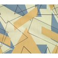 thumbnail image 4 of oneOone Tissu en Coton Flex Rectangle & Triangle Imprimé Géométrique au Mètre 40 Pouces de Large, 4 of 4