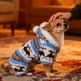 thumbnail image 6 of Dog Christmas Sweater Clothes, Puppy Winter Warm Soft Pajamas, Flannel Onesie PJS for Small Dogs, Pet Holiday Parties Pullover Sweaters cat Doggie boy Girl, 6 of 7