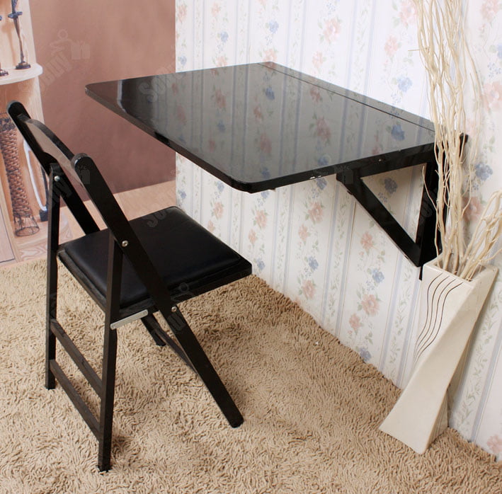 Haotian Wall Mounted Drop Leaf Table Folding Kitchen Dining