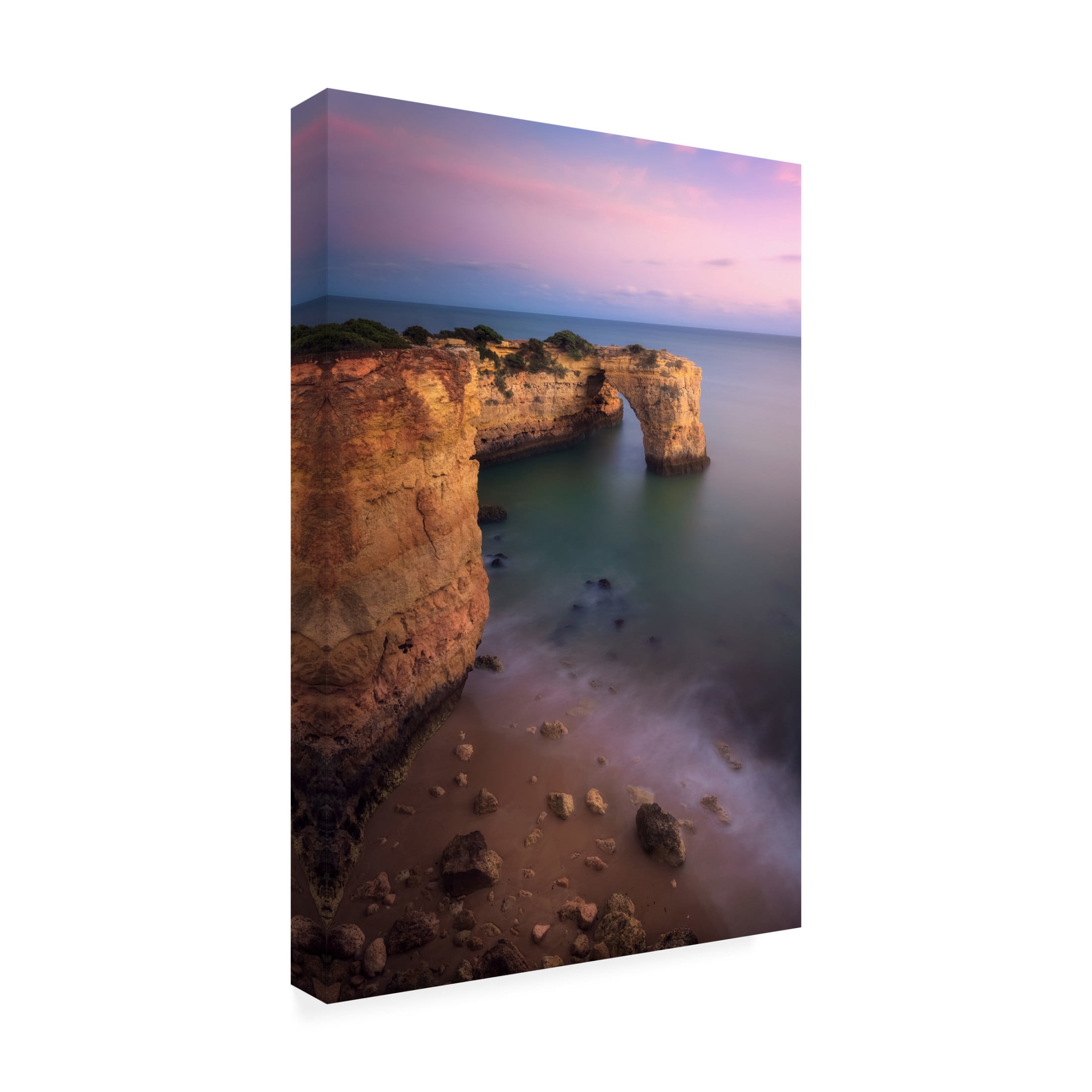 Canvas Wall Art - Sara Delgado Alados 'Praia Da Estaquinha' Wall Art for Living Room, Bedroom, or Office D?cor by Trademark Fine Art - 22 x 32 Inches