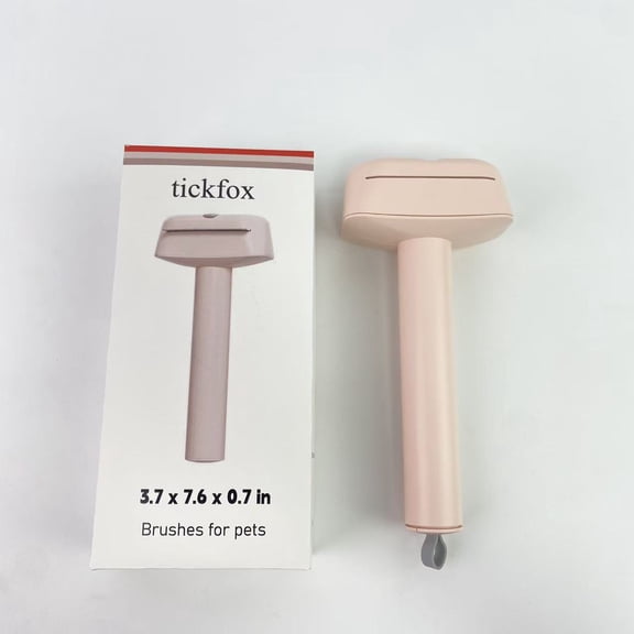 tickfox Brushes for pets,3 In 1 Pet Dematting Tool, Dog Flea Lice Combs for Grooming, Undercoat Rake & Dematting Comb for Detangling Matted or Knotted Undercoat Hair - Pink