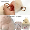 thumbnail image 4 of Esterze Fluffy Bunny Keychain Soft Plush Rabbit Keychain with Tin Box, Cute Stuffed Animal Bunny Backpack Bag Charm, 4 of 8