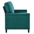 thumbnail image 2 of Modway Ashton Upholstered Fabric Loveseat in Teal, 2 of 8