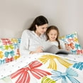 thumbnail image 5 of Homewish Colorful Ribbon Child Full Size Comforter Sets, Wateroclor Artwork Bedding Comforter Set, Teens Kids Boys Girls Reversible Bedding Sets, Lightweight Room Decor, 3 Pieces, 5 of 8