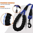 thumbnail image 3 of ZOUYUE Rope Dog Leash 6.5 FT with Comfortable Padded Handle, Highly Reflective Threads Dog Leash for Large/Medium Dogs, 1/2 inch, Multi-Color, 3 of 7