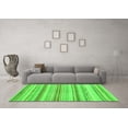thumbnail image 3 of Ahgly Company Indoor Round Abstract Green Modern Area Rugs, 5' Round, 3 of 4
