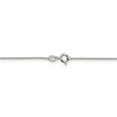 thumbnail image 4 of Chaîne Boîte Ronde en Argent Sterling 925 1 mm 18 Pouces, 4 of 5