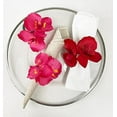 thumbnail image 2 of Fennco Styles Handmade Double Moth Orchid Decorative Napkin Rings, Set of 4 - Red Flower Napkin Holders for Dining Table, Banquet, Wedding, Holiday Décor and Special Event, 2 of 6