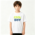 thumbnail image 2 of Cool Boy Cute Bear Face Lettering Boys Graphic Tee, Minimalist 100% Cotton Kids Short Sleeve T-Shirt 4-13Y, 2 of 5