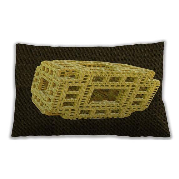 Ahgly Company Indoor Rectangular Contemporary Lumbar Throw Pillow, 13 inch by 19 inch