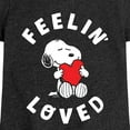 thumbnail image 3 of Peanuts - Feelin Loved - Toddler And Youth Girls Short Sleeve Graphic T-Shirt, 3 of 6