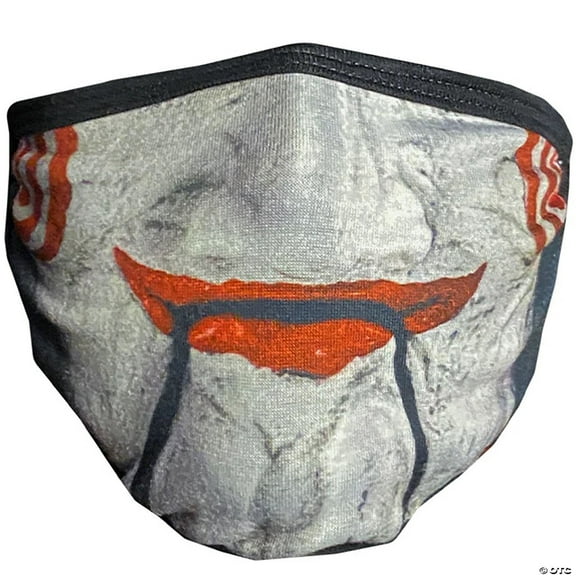 Morris Costumes MASFLG100 Saw Billy The Puppet Reusable PPE Face Mask for Adults