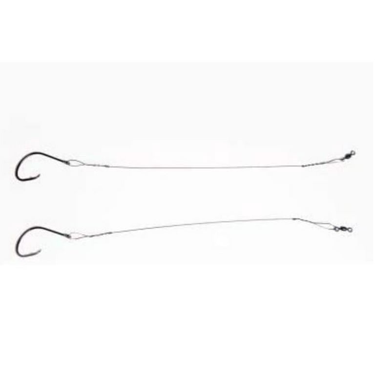 Rite Angler Circle Hook Wire Rig #1, 2, 1/0, 2/0, 3/0 with Crane Swivels  for Saltwater Inshore, Offshore, Bottom, Reef Fishing 