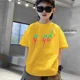 thumbnail image 3 of Ropa de lujo con estampado de letras para niños, camisetas de algodón para niñas y niños, camisetas divertidas de verano para bebés y niñas, camisetas de manga corta para niños, 3 of 5