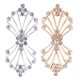 thumbnail image 1 of 2 Pares de Ganchos de Corchete de Boda de Cristal Y Cierres para Coser en Los Ojos Sunnimix Hebilla de diamante de imitación de cristal, 1 of 8