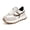Grey/Leopard, variant on LUCKY STEP Womens Retro Platform Sneakers Classic Comfortable Casual Shoes,Grey&Green