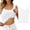 White, variant on Women's Shelf Bra Camisole Tops Cami Tank Cotton Undershirts Beige M