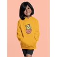 thumbnail image 2 of Cute Cactus Buddy Hoodie Juniors -Smartprints Designs,  Small, 2 of 4
