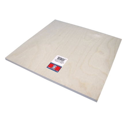 Unfinished 3/8- inch Plywood Plank: 12 x 12 inches