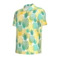 thumbnail image 2 of Balery Pineapples1 Printed Men’s Short Sleeve Polo Shirt, Midweight Men's Shirt,Golf Polo shirts -Small, 2 of 9