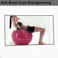thumbnail image 4 of Exercise Ball for Yoga, Balance, Stability - Fitness, Pilates, Birthing, Flexible Seating-pink-75cm, 4 of 5