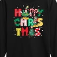 thumbnail image 3 of Disney - Mickey and Minnie Happy Christmas Icons - Toddler & Youth Long Sleeve Graphic T-Shirt, 3 of 5