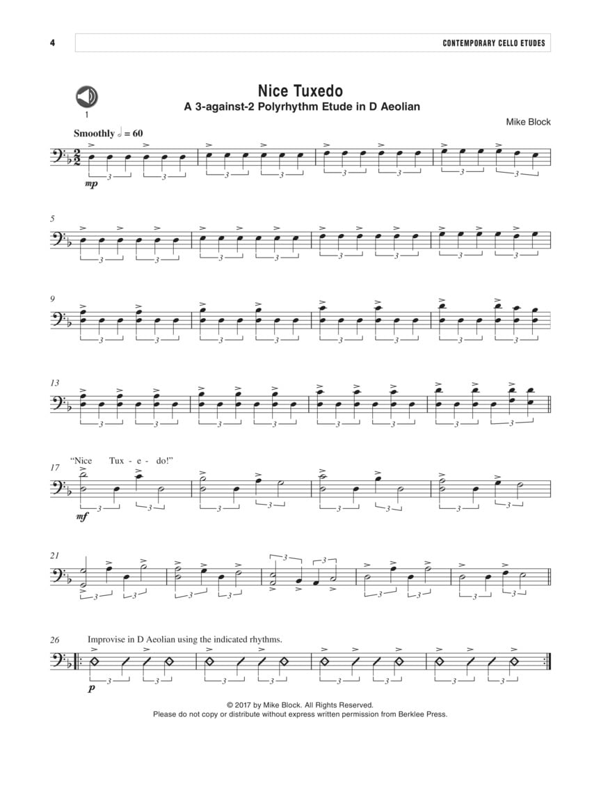Contemporary Cello Etudes Studies in Style &amp; Technique Book/Online Audio, (Paperback)